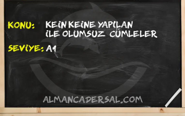 Kein Keine ile Olumsuz Cümleler
